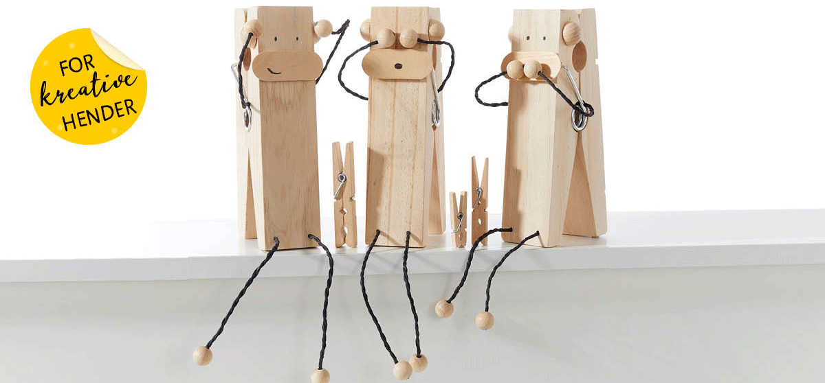 Formingsaktiviteter: Kjempe klesklypene