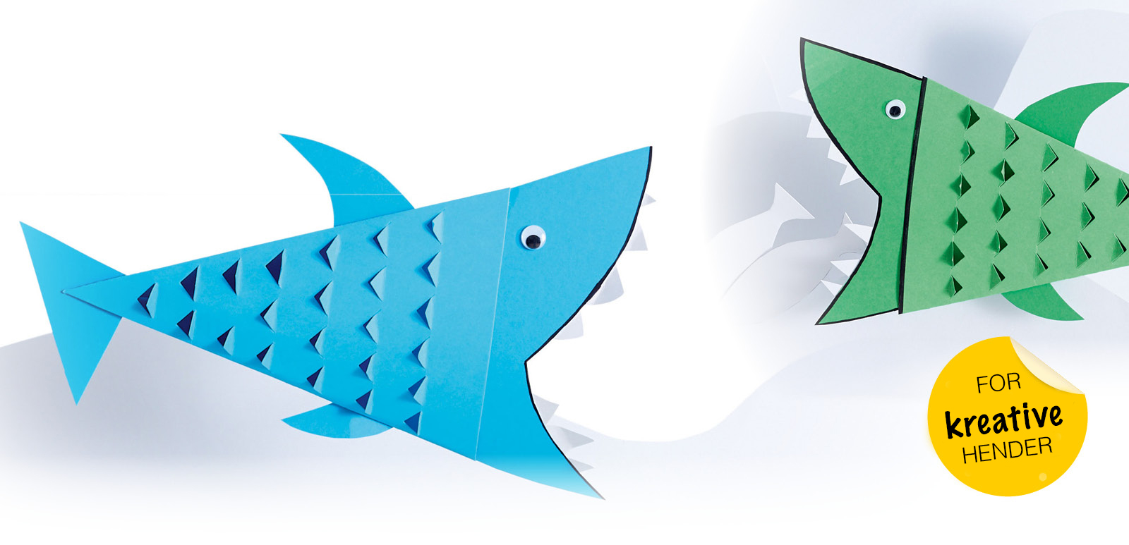 Formingsaktiviteter: Papirhaien Sharky